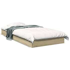 vidaXL Bed Frame sonoma oak 75x190 cm engineered wood