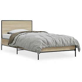 vidaXL Bed Frame 90x200 cm engineered wood and metal