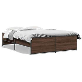 vidaXL Bed Frame 140x190 cm engineered wood and metal