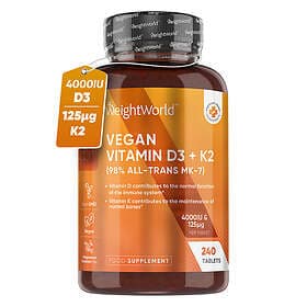 WeightWorld Vitamin D3 + K2-4000 IU 240 Tablets