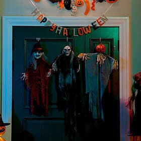 vidaXL Halloween Hanging Ghost Multicolour Polyester