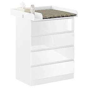 Woltu Changing Table with 4 Drawers
