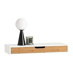 SoBuy FRG93-WN Wall Mounted Console Table Shelf with Drawers White