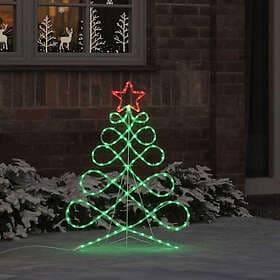 vidaXL Christmas Tree Shape Light 80x56cm