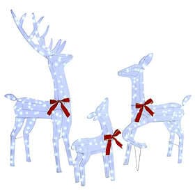 vidaXL Reindeer Family 3pcs 68x26x127cm