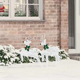 vidaXL LED Reindeers 2pcs