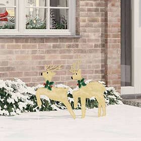 vidaXL LED Reindeers 2pcs