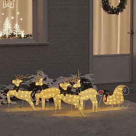 vidaXL LED Reindeers 5pcs