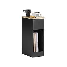 SoBuy FBT111-SCH Small Bedside Table with 1 Drawer Space-Saving Nightstand Small