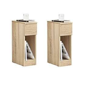 SoBuy FBT111-Nx2 Side Table Storage Table Coffee Table Cafe Table