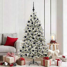 vidaXL Artificial Tree Green and White 180cm