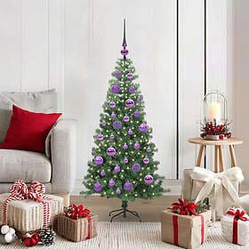 vidaXL Artificial Tree Green 120cm 150 LEDs