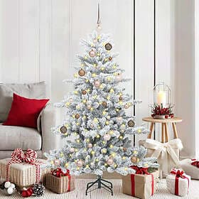 vidaXL Artificial Tree Hinged 150cm 150 LEDs