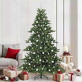vidaXL Artificial Tree Hinged 210cm 300 LEDs