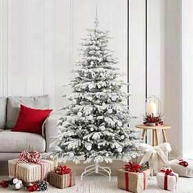 vidaXL Artificial Tree Hinged White 180cm