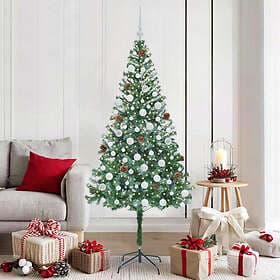 vidaXL Artificial Tree Green 180cm 300 LEDs
