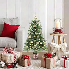 vidaXL Artificial Tree Green 90cm 150 LEDs