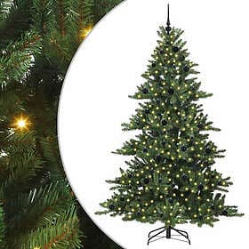 vidaXL Artificial Tree Hinged 210cm 300 LEDs
