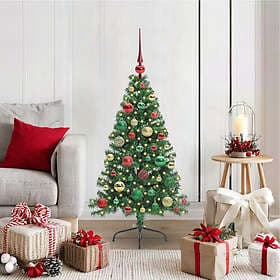 vidaXL Artificial Tree Green 120cm 150 LEDs