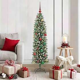 vidaXL Artificial Tree Slim 150cm 150 LEDs