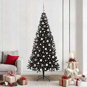 vidaXL Artificial Tree Black 210cm 300 LEDs
