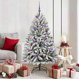 vidaXL Artificial Tree Green and White 150cm
