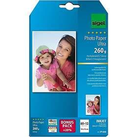 Sigel Inkjet Ultra Photo Paper IP656 Brilliant White 260g 72 st