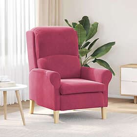 vidaXL Armchair Red Velvet 42009862