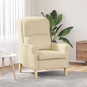 vidaXL Armchair Cream 76 x 94 x 102 cm Fabric 42009846