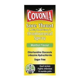 Covonia Sore Throat Dual Action Spray Menthol Flavour 30ml