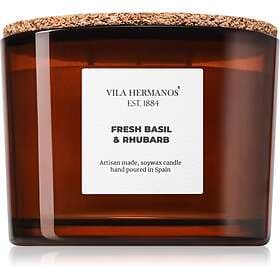 Vila Hermanos Apothecary Fresh Basil & Rhubarb Scented Candle 350g