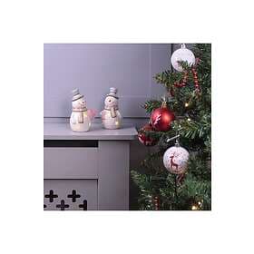 St Helens Home & Garden Ceramic Light Up Snowmen Pair