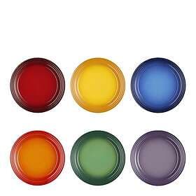 Le Creuset Rainbow Plate Ø27cm 6-pack