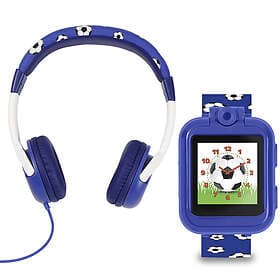 Tikkers Interactive Watch and Headphone Football Set TKS02-0004 36mm Digital Qua