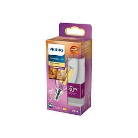 Philips LED Classic Candle E14 470lm 3.4W WarmGlow (2200K-2700K) Dimmable