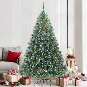 vidaXL Artificial Tree Green 210cm 300 LEDs