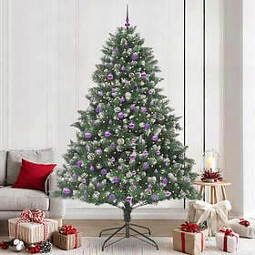 vidaXL Artificial Tree Green 240cm 300 LEDs