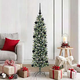 vidaXL Artificial Tree Green and White 150cm