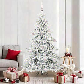 vidaXL Artificial Tree Hinged 180cm 300 LEDs