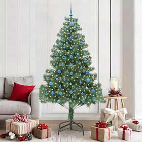 vidaXL Artificial Tree Green 210cm 300 LEDs