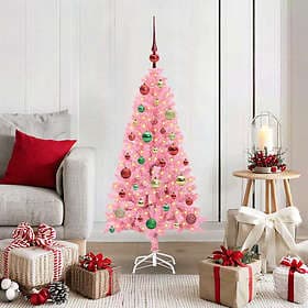 vidaXL Artificial Tree Pink 120cm 150 LEDs