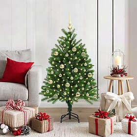 vidaXL Artificial Tree Green 120cm 150 LEDs
