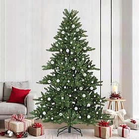 vidaXL Artificial Tree Hinged 240cm 300 LEDs