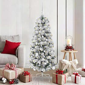 vidaXL Artificial Tree Green and White 150cm