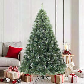 vidaXL Snowy Flocked White 180cm