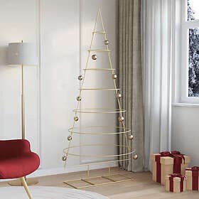 vidaXL Metal Christmas Tree Gold 210cm