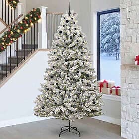 vidaXL Artificial Tree Green and White 270cm
