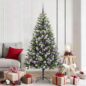 vidaXL Artificial Tree Snowy 180cm