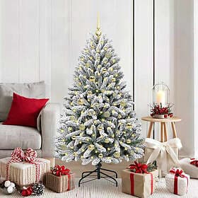 vidaXL Artificial Tree Green and White 150cm
