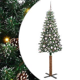 vidaXL Artificial Tree Green and White 180cm